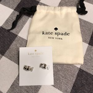 kate spade “All Tied Up” bow earrings.